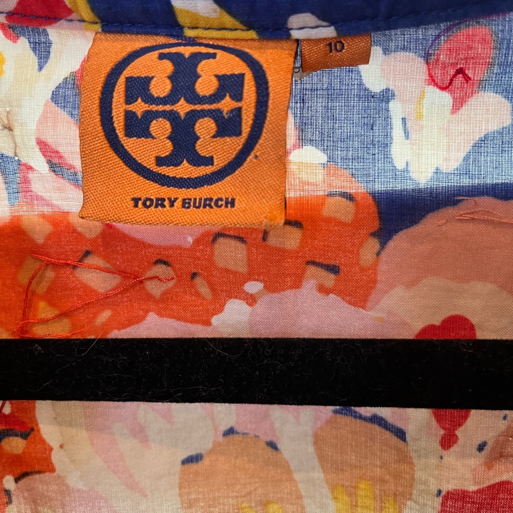Bright flowered Tory Burch blouse